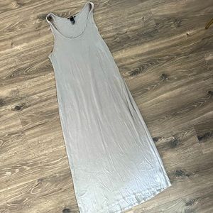 knee length dresses for ladies Baldwin Sequin Cut Out Maxi Dress / Silver | Meshki main image 0